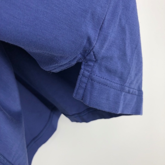 Banana Republic Mens Polo Size Large Tall Blue Luxury Touch Short‎ Sleeve - Picture 6 of 12